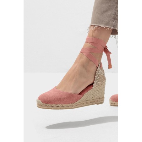 Limited Edition Carina Canvas Wedge Espadrilles | Rosa Fresh Release