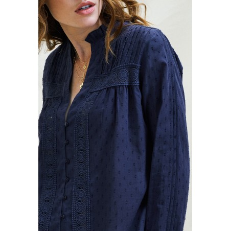 Limited Edition Carrie Blouse | Navy In Stock