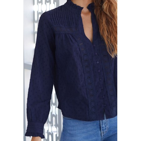 Limited Edition Carrie Blouse | Navy In Stock