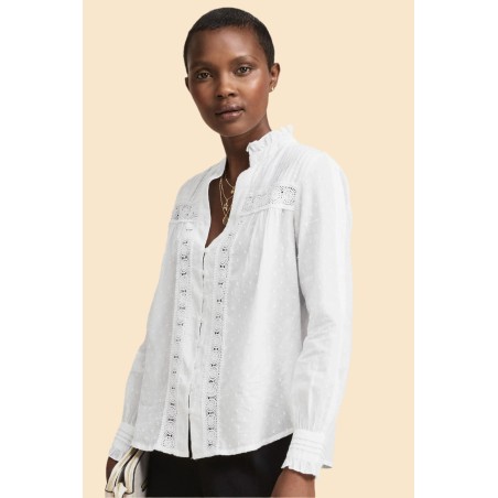 Limited Edition Carrie Blouse | White Available for Immediate Shipping