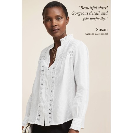 Limited Edition Carrie Blouse | White Available for Immediate Shipping