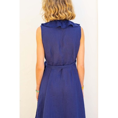 Limited Edition Cecily Wrap Dress | Navy Limited Stock