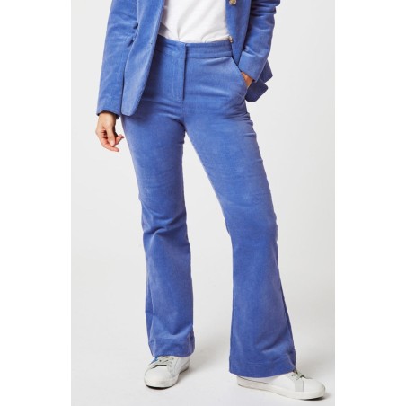 Limited Edition Charlie Stretch Corduroy Trousers | Cornflower Blue Immediate Availability