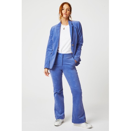 Limited Edition Charlie Stretch Corduroy Trousers | Cornflower Blue Immediate Availability