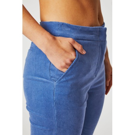 Limited Edition Charlie Stretch Corduroy Trousers | Cornflower Blue Immediate Availability