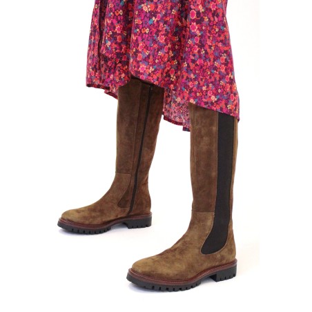 Limited Edition Chunky Sole Knee-High Boots | Brown New Release