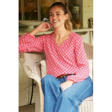 Limited Edition Clea Blouse | Cerise Pink Just In