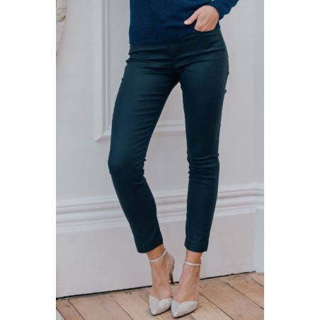 Limited Edition Colette Wax Sateen Slim Leg Jeans | Navy Fresh Release