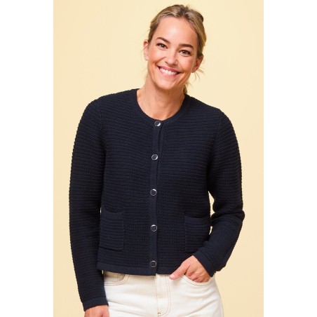 Limited Edition Constanza Cardigan | Navy Immediate Availability