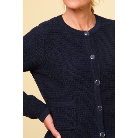 Limited Edition Constanza Cardigan | Navy Immediate Availability