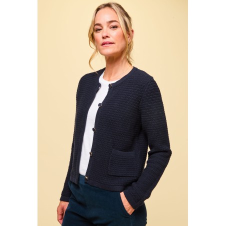 Limited Edition Constanza Cardigan | Navy Immediate Availability