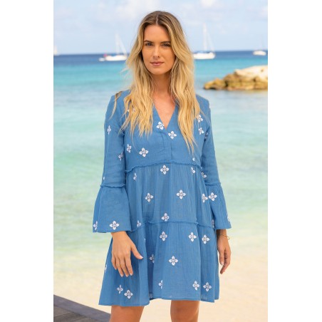 Limited Edition Cristina Kaftan | Blue/White