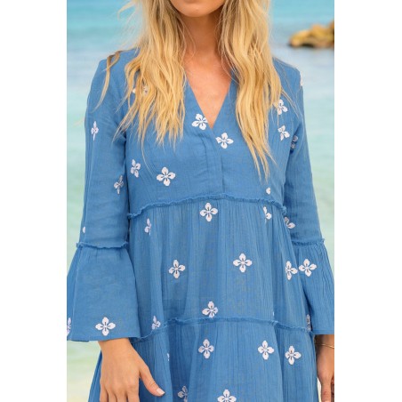 Limited Edition Cristina Kaftan | Blue/White