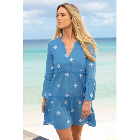 Limited Edition Cristina Kaftan | Blue/White