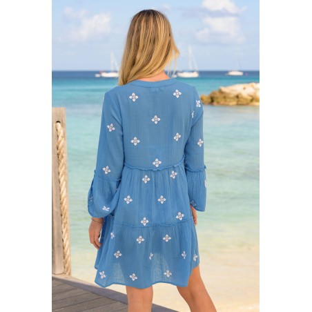 Limited Edition Cristina Kaftan | Blue/White