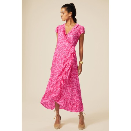 Limited Edition Demi EcoVero™ Wrap Dress | Pink/Pink Just Launched