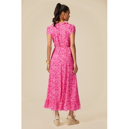 Limited Edition Demi EcoVero™ Wrap Dress | Pink/Pink Just Launched