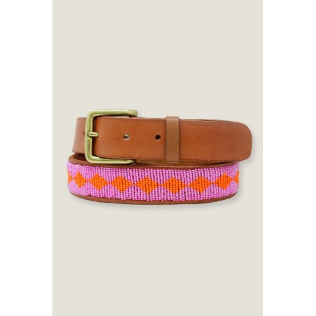 Limited Edition Diamond Belt | Pink/Orange