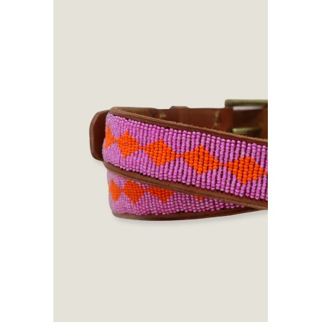 Limited Edition Diamond Belt | Pink/Orange