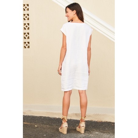 Limited Edition Dori Linen Dress | White New Collection