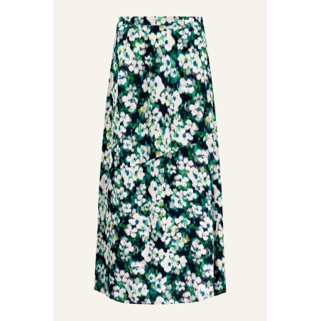 Limited Edition Elodie Skirt | Hazy Floral Navy/Cream/Green New Release