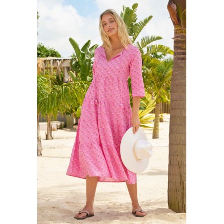 Limited Edition Emma Cotton Dress | Periwinkle Pink On Hand Now