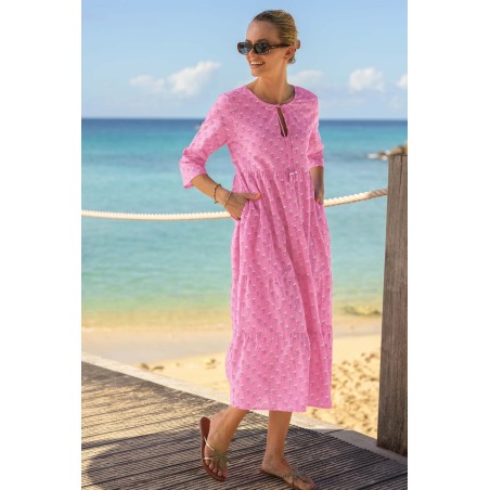 Limited Edition Emma Cotton Dress | Periwinkle Pink On Hand Now