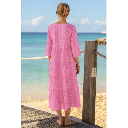 Limited Edition Emma Cotton Dress | Periwinkle Pink On Hand Now