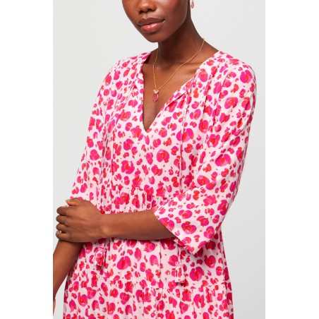 Limited Edition Emma Midi Dress | Cheetah Pink