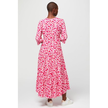 Limited Edition Emma Midi Dress | Cheetah Pink