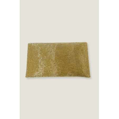 Limited Edition Beaded Clutch Bag | Light Gold On Hand Now