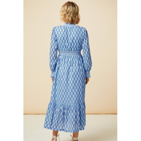 Limited Edition Emmeline Maxi Dress | Blue/White New Collection