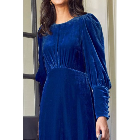 Limited Edition Esmee Velvet Dress | Blue Sapphire New Release