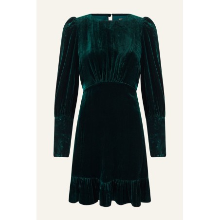 Limited Edition Esmee Velvet Short Dress | Emerald