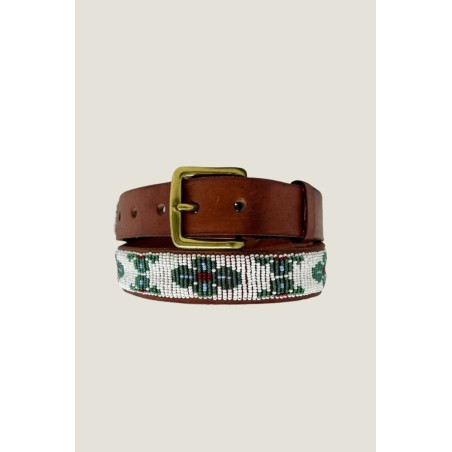 Limited Edition Flower Belt | White/Green New Release