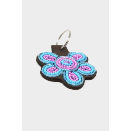 Limited Edition Flower Keyring | Turquoise/Pink Ready for Shipment