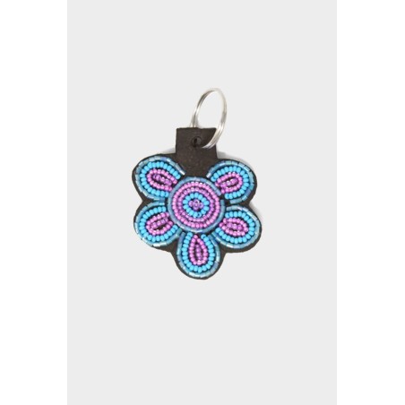 Limited Edition Flower Keyring | Turquoise/Pink Ready for Shipment