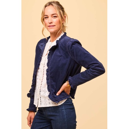 Limited Edition Frances Corduroy Jacket | Navy Just Launched