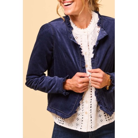 Limited Edition Frances Corduroy Jacket | Navy Just Launched