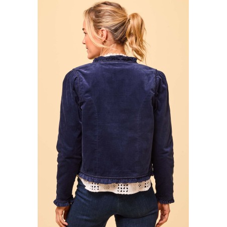 Limited Edition Frances Corduroy Jacket | Navy Just Launched