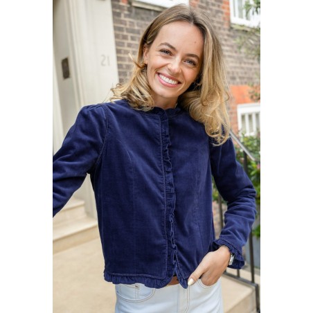 Limited Edition Frances Corduroy Jacket | Navy Just Launched