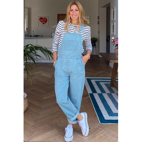 Limited Edition Gayle Dungarees | Light Denim Wash