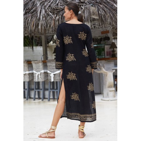 Limited Edition Guadalupe Maxi Tunic | Black/Gold Latest Edition