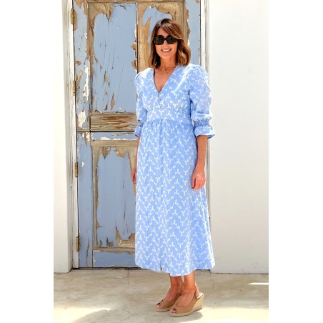 Limited Edition Hadlee Dress | Cornflower In Stock