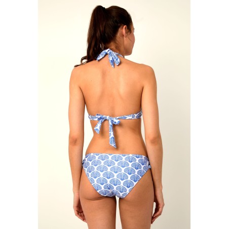 Limited Edition Halter Recycled Bikini | Shell Marina Blue On Hand Now