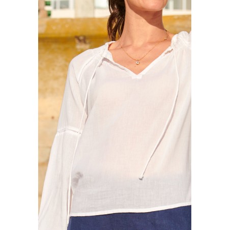 Limited Edition Ida Organic Cotton Top | White Hot New Item