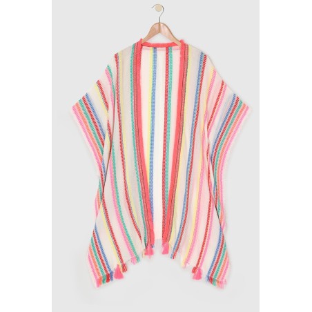 Limited Edition Organic Cotton Stripe Kaftan | Multi