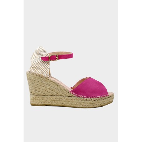 Limited Edition Ithica Wedge Espadrilles | Magenta Immediate Availability