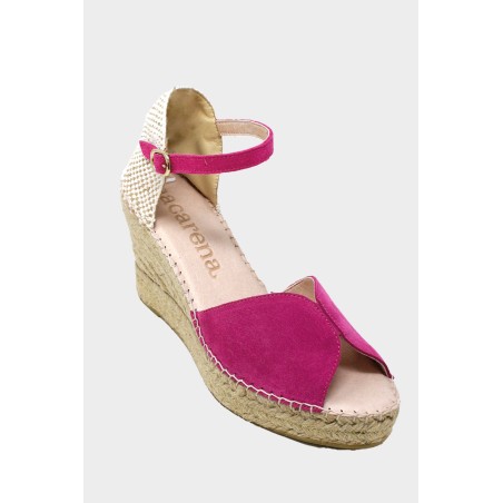 Limited Edition Ithica Wedge Espadrilles | Magenta Immediate Availability