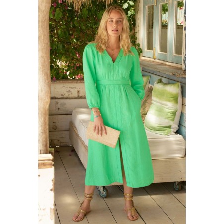 Limited Edition Jamila Linen Dress | Green Just In